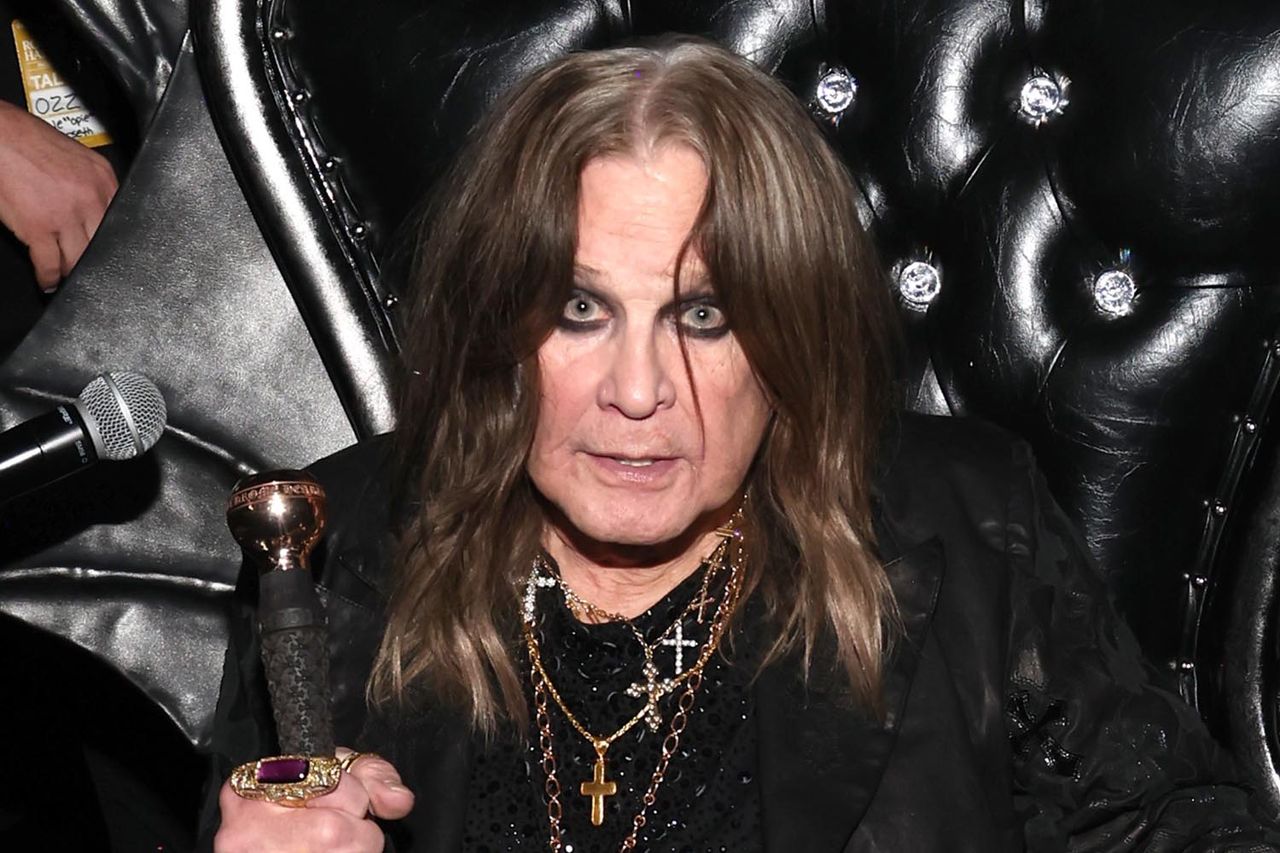Inductee, Ozzy Osbourne speaks onstage during the 2024 Rock & Roll Hall Of Fame Induction Ceremony streaming on Disney+ at Rocket Mortgage Fieldhouse on October 19, 2024 in Cleveland, Ohio.Credit: Kevin Mazur/Getty