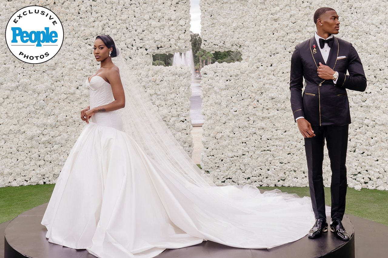 Philadelphia Eagles' DeVonta Smith Marries Mya Danielle (Exclusive) Mya Danielle and DeVonta SmithCredit: Stanlo Photography