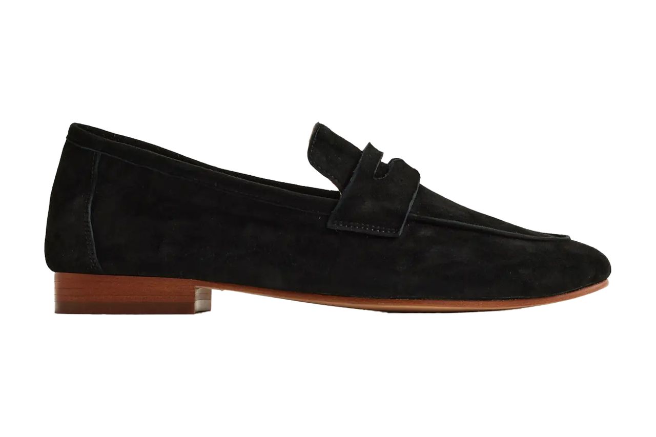 Quince Italian Suede Penny Loafer Credit: Quince