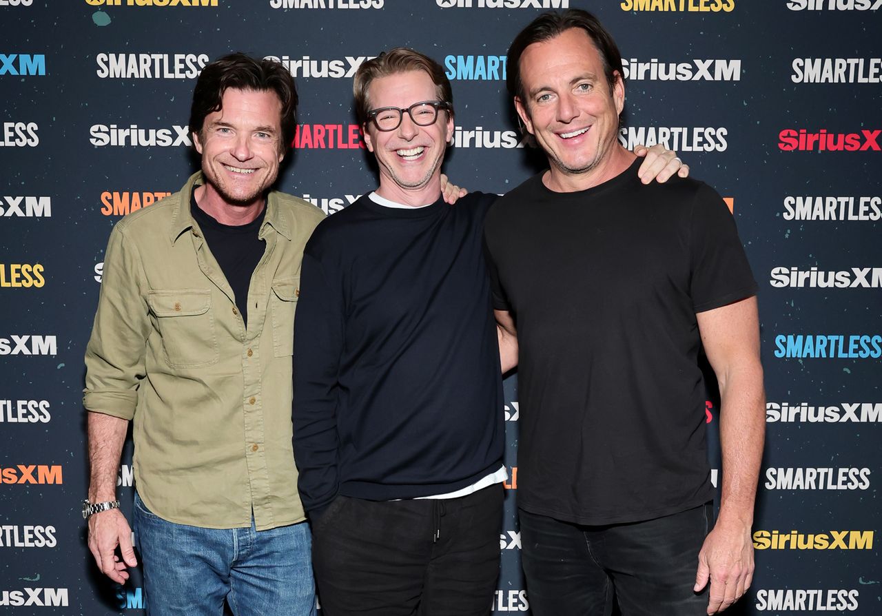 Jason Bateman, Sean Hayes and Will Arnett attend SiriusXM Presents SmartLess Live with Special Guest John Mayer at AVALON Hollywood on June 12, 2025 in Los Angeles, California. ‘SmartLess’ podcast hosts Jason Bateman, Sean Hayes and Will ArnettCredit: Emma McIntyre/Getty