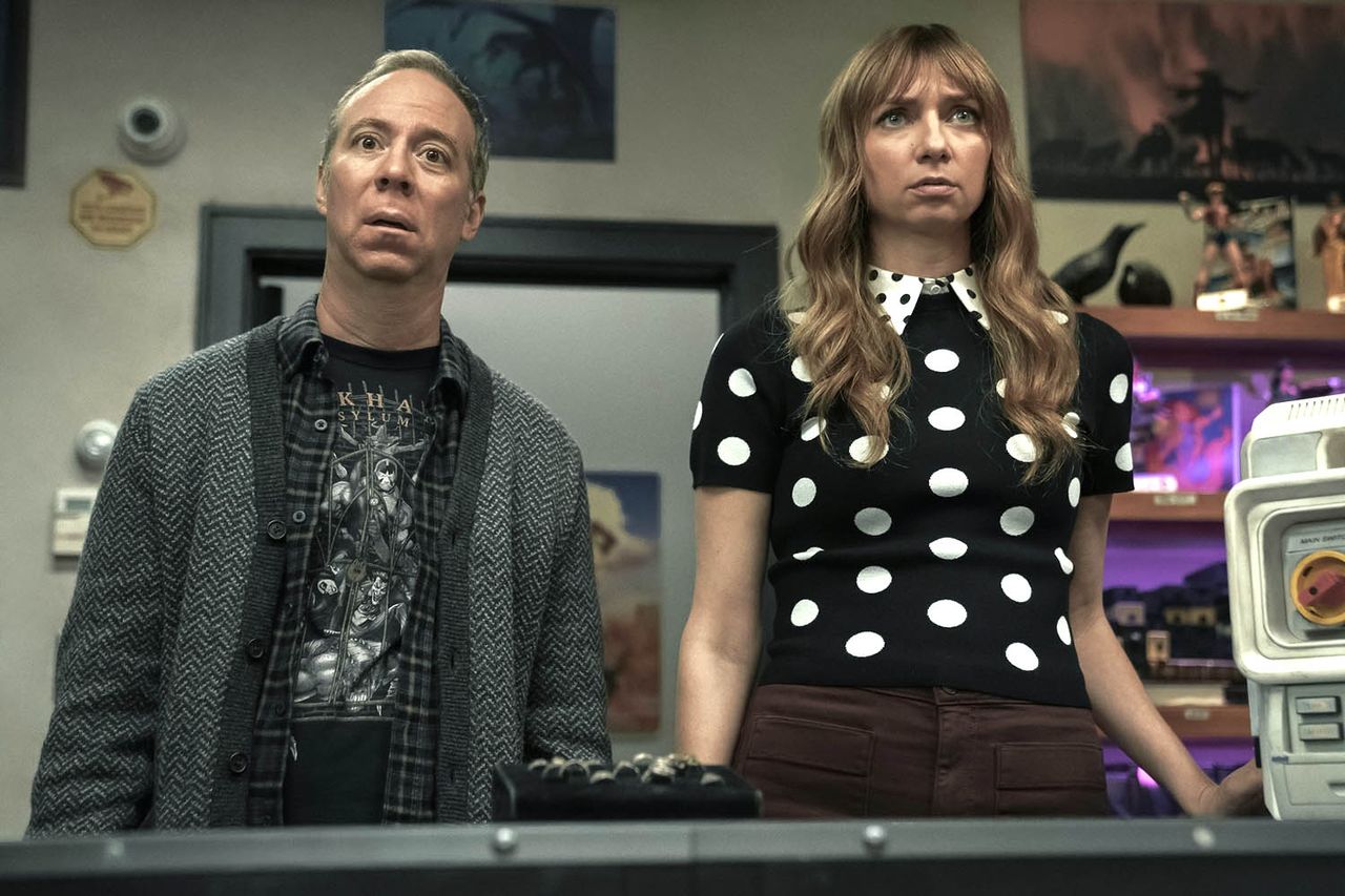 Kevin Sussman as Stuart Bloom and Lauren Lapkus as Denise in ‘Stuart Fails to Save the Universe’ season 1Credit: Colin Remas Brown/HBO Max