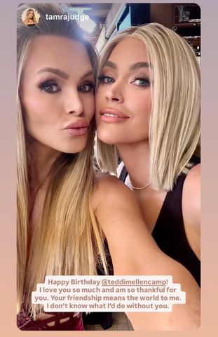 Tamra Judge shared a sweet photo in honor of Teddi Mellencamp's birthdayCredit: Teddi Mellencamp/Instagram