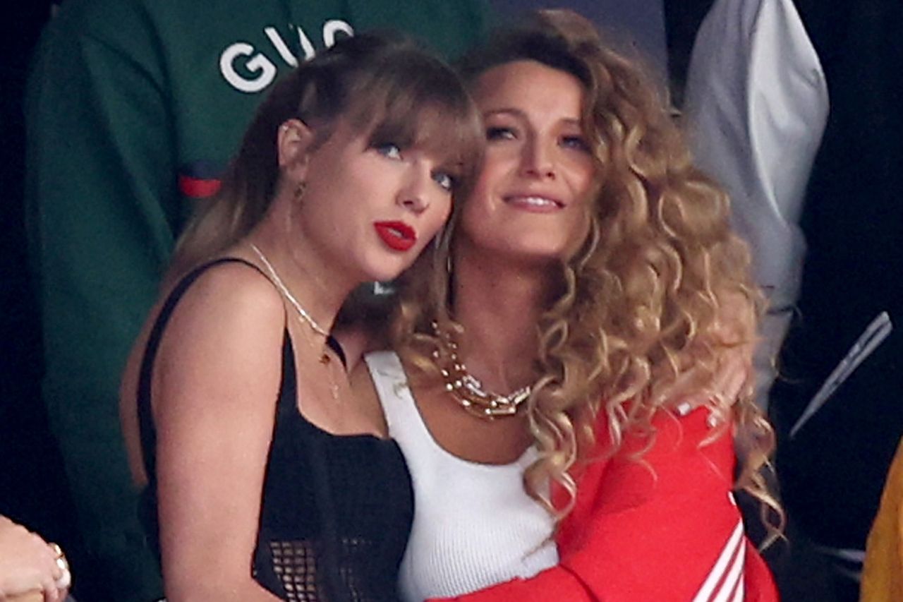 Taylor Swift and Blake Lively at the Super Bowl in 2024Credit: Steph Chambers/Getty