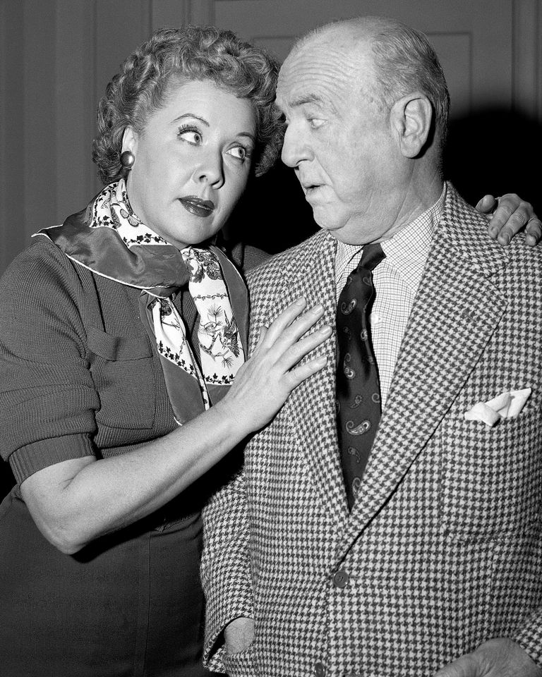 Vivian Vance as Ethel Mertz and William Frawley as Fred Mertz on I Love LucyCredit: CBS via Getty