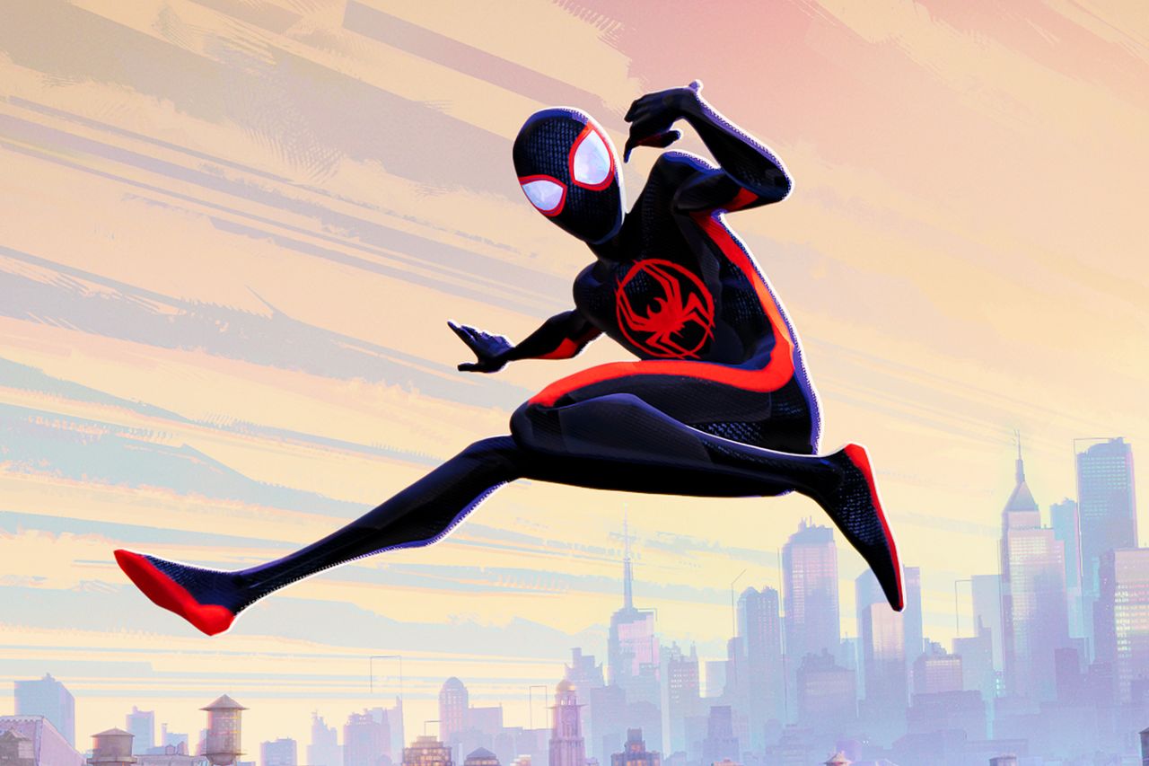 Miles Morales as Spider-Man (Shameik Moore) in SPIDER-MAN: ACROSS THE SPIDER-VERSE.Credit: Columbia Pictures and Sony Pictures Animation