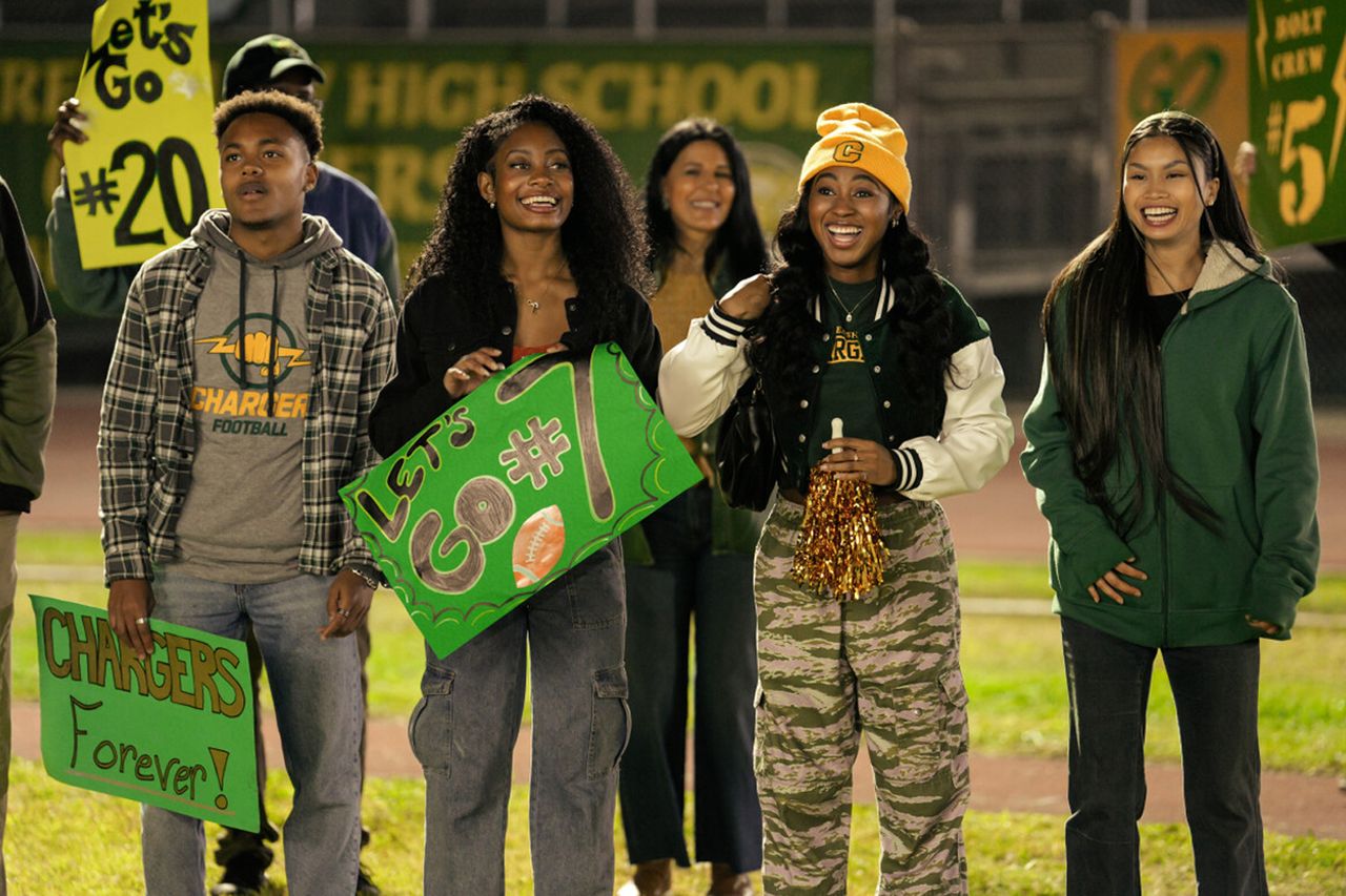 Alexis Chikaeze as Amina in All American. The cast of ‘All American.’Credit: Troy Harvey/The CW