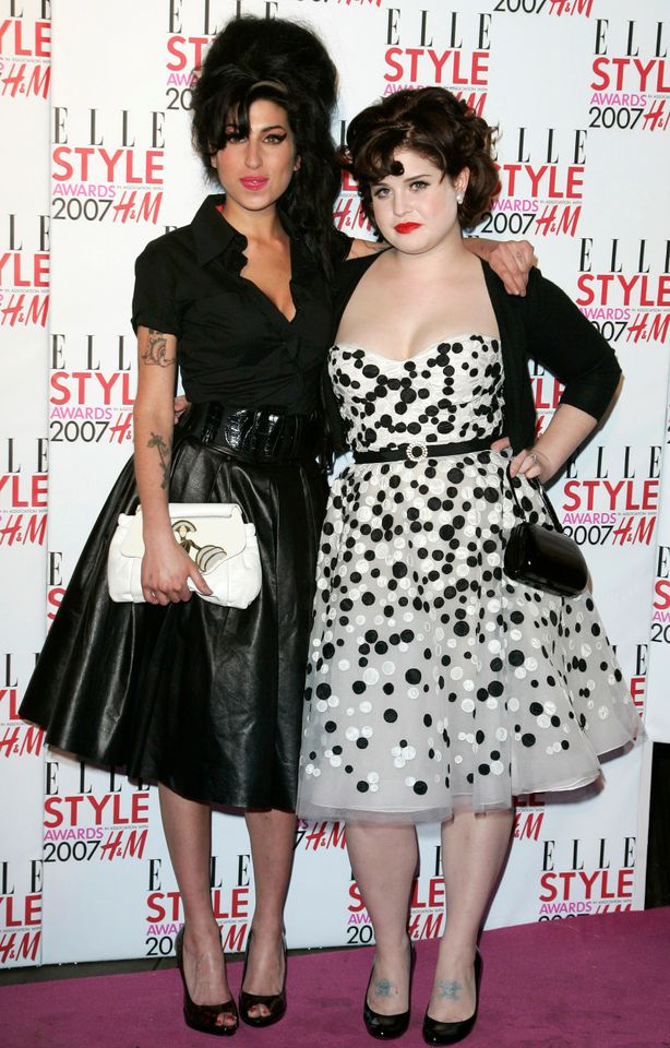 12/2/07 Elle Style Awards 2007. The fashion magazines 10th award ceremony held at The Roundhouse, Chalk Farm Road, London. Among those attending Amy Winehouse and Kelly Osbourne. Amy Winehouse and Kelly Osbourne in 2007 before the singer’s death in 2011Credit: Justin Goff Photos/Getty