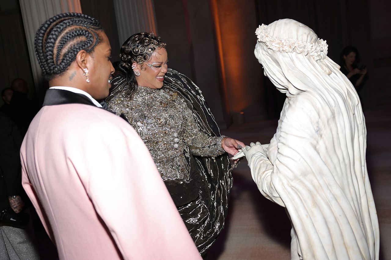 A$AP Rocky, Rihanna and Heidi Klum chat inside The Metropolitan Museum of Art following the 2026 Met Gala red carpetCredit: Arturo Holmes/MG26/Getty