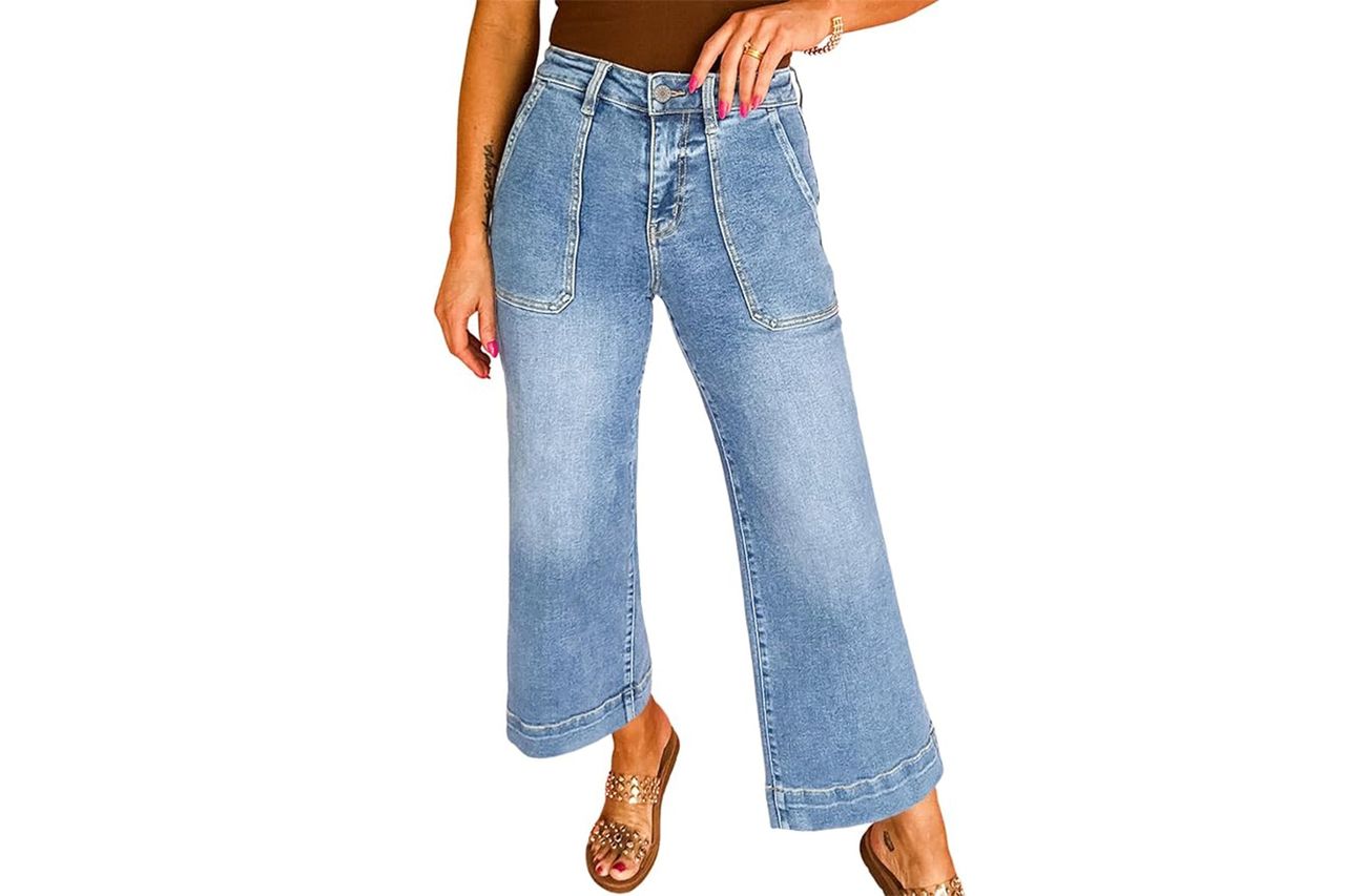 Astylish Women's 2026 Stretchy Wide Leg High Waisted Jeans Credit: Amazon
