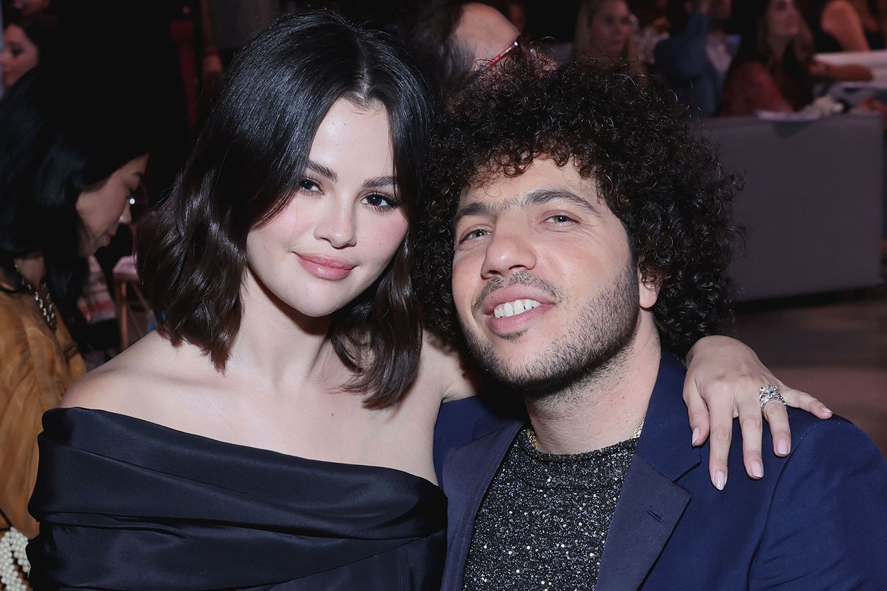Selena Gomez and Benny Blanco attend the Second Annual Rare Impact Fund Benefit Supporting Youth Mental Health, hosted by Selena GomezCredit: Amy Sussman/Getty