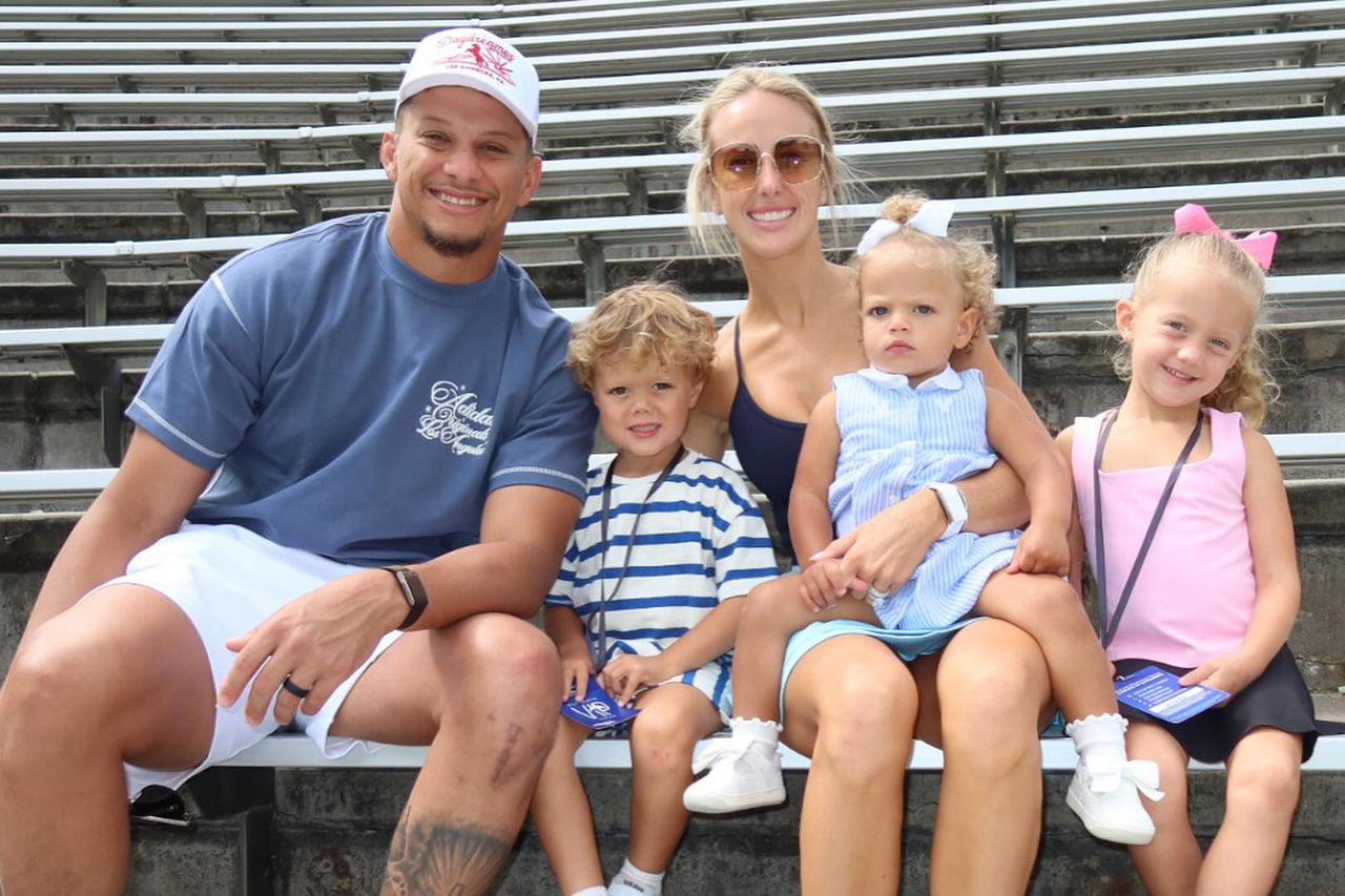 Patrick, Bronze, Brittany, Golden and Sterling MahomesCredit: Brittany Mahomes/Instagram