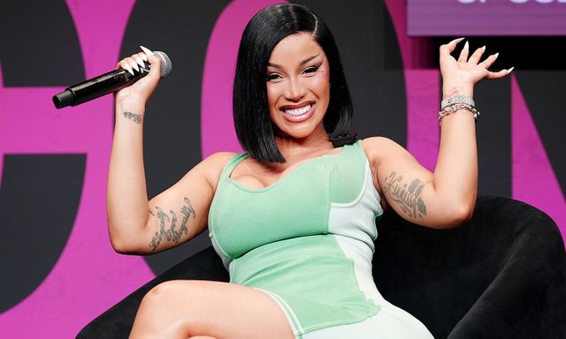 Cardi B sitting with a microphone smiling and gesturing with her hands Cardi B in New Orleans in July 2026Credit: Erika Goldring/Getty