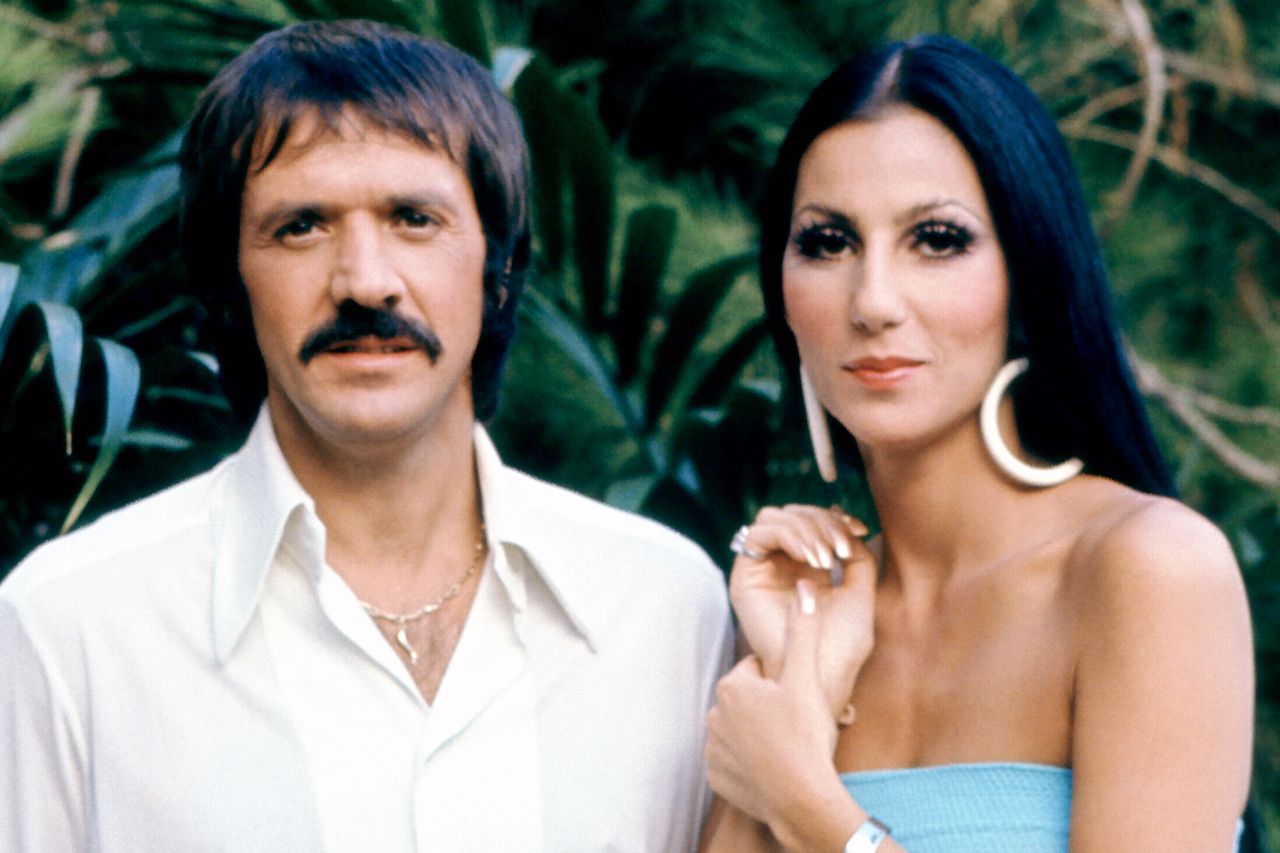 Sonny (1935-1998) and Cher Bono pose for a promotional photo for Sonny and Cher Bono pose for a promotional photo for ‘The Sonny and Cher Show’ in 1970Credit: Martin Mills/Getty