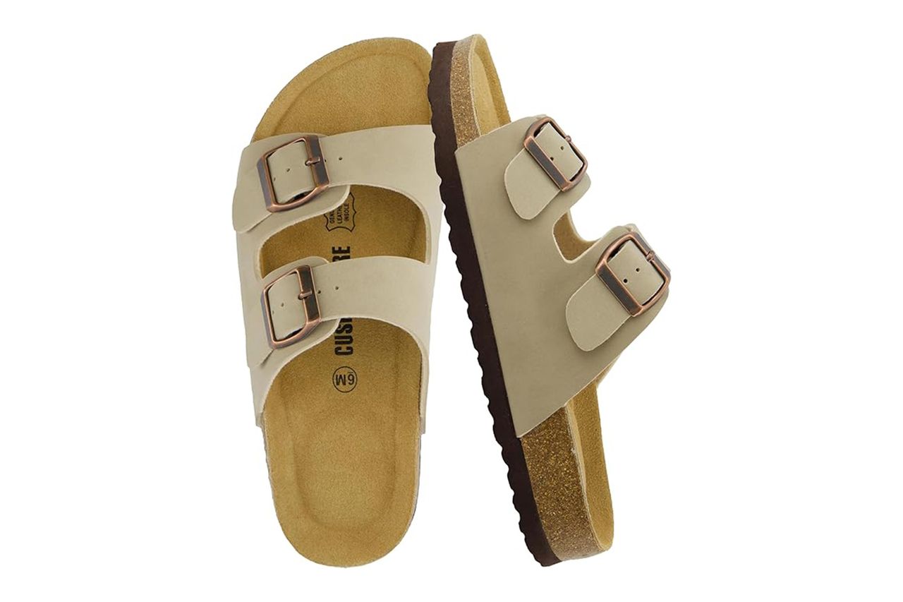 CUSHIONAIRE Lane Cork Footbed Sandals Credit: Amazon