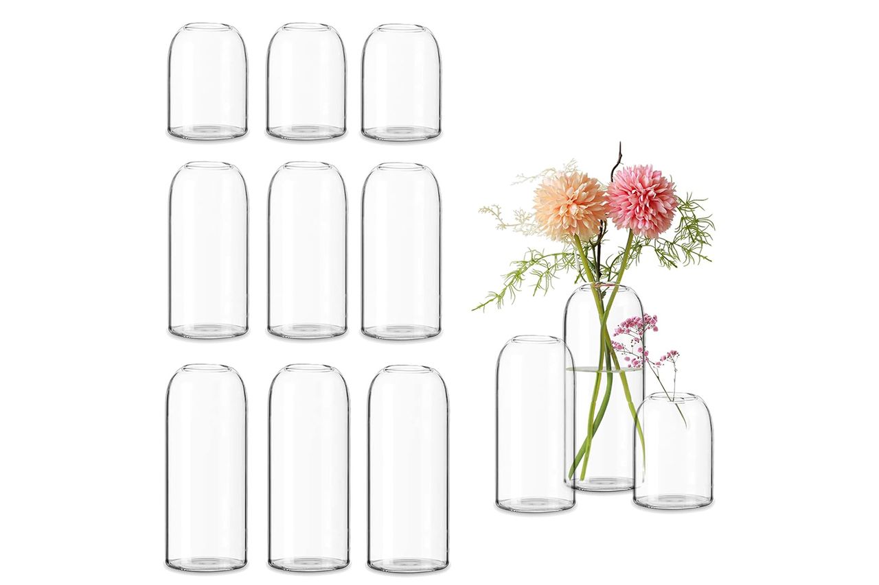 Etolies Glass Bud Vases Credit: Amazon