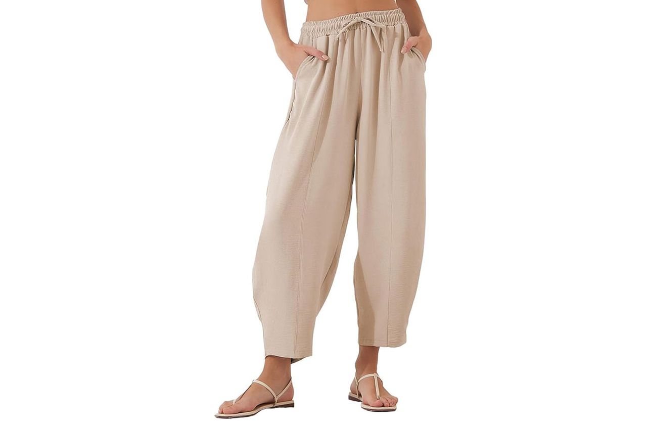 EVALESS Women's High Waisted Wide Leg Palazzo Trousers Credit: Amazon