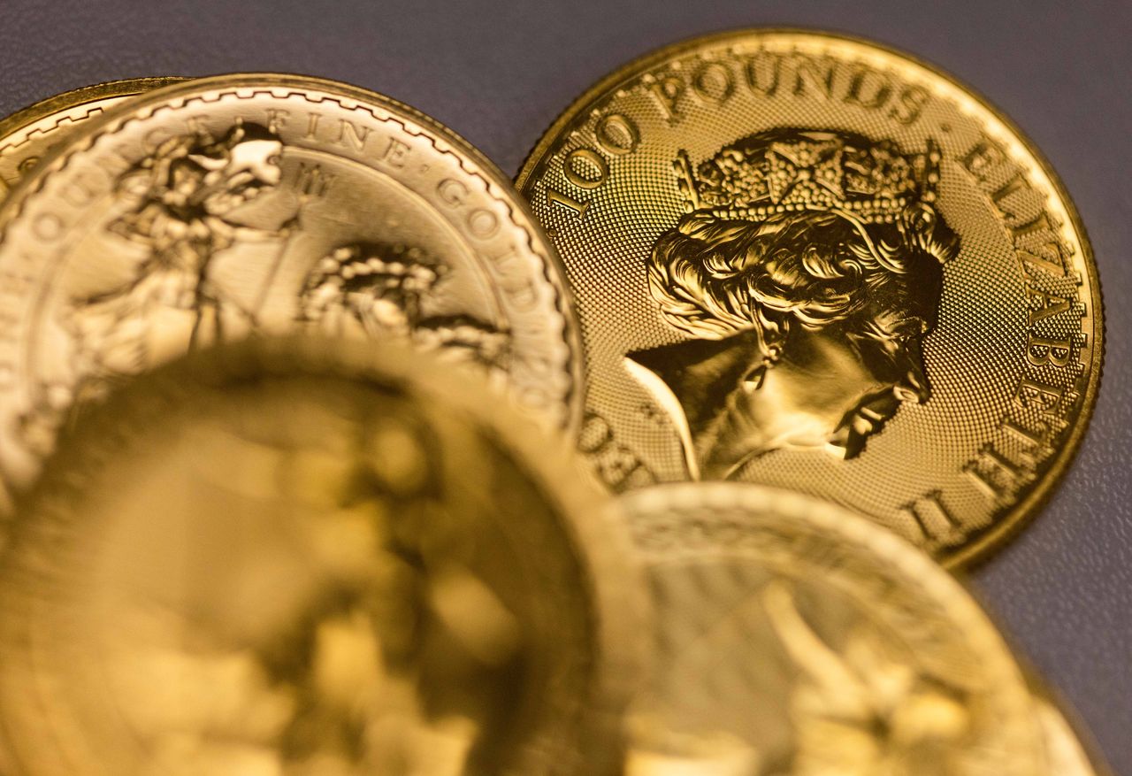 One-ounce Britannia gold coins One-ounce Britannia gold coinsCredit: Chris Ratcliffe/Bloomberg via Getty
