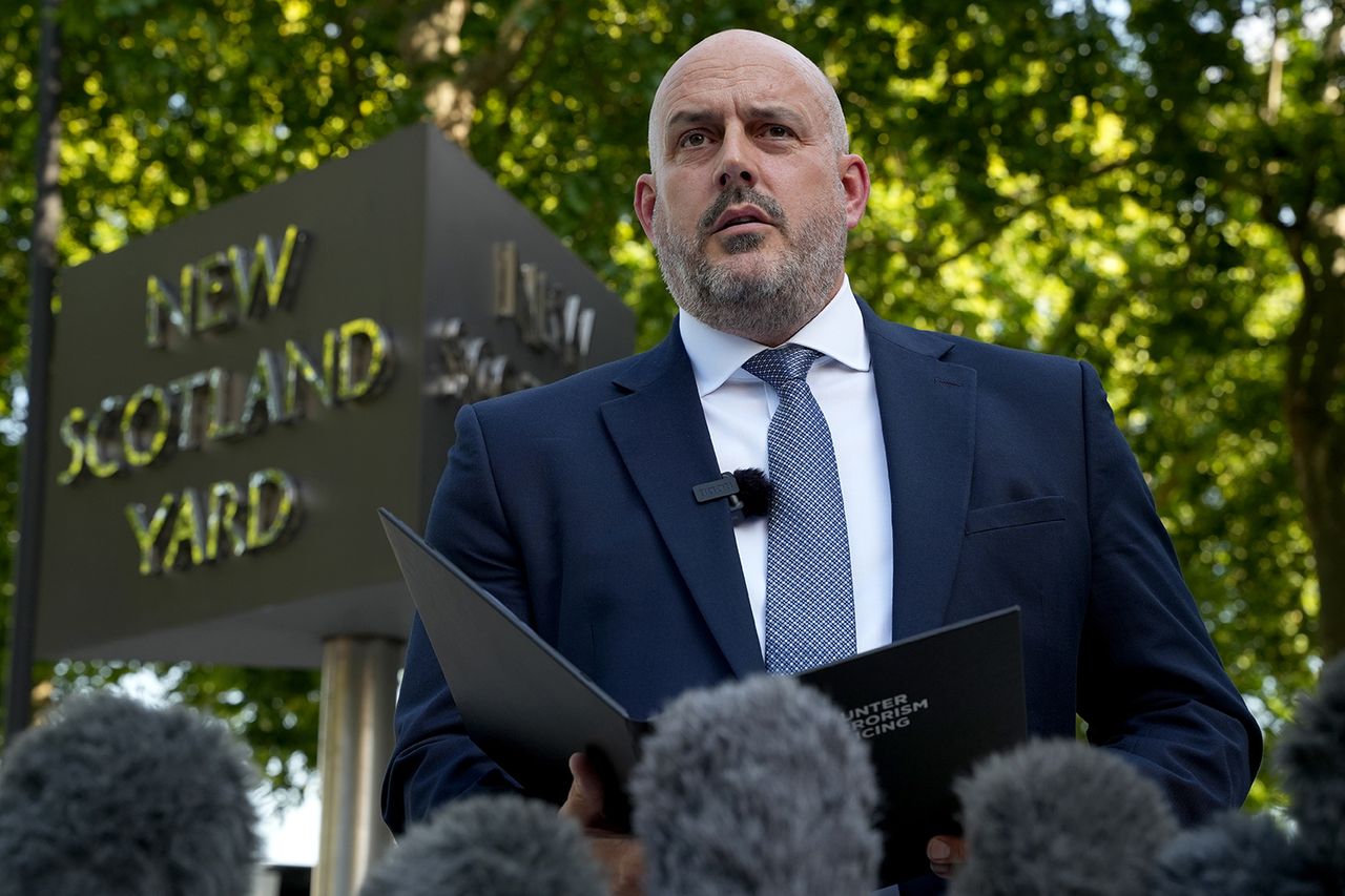 Laurence Taylor, the head of National Counterterrorism Policing, gives a statement on July 14, 2026Credit: Jeff Moore/PA Images via Getty