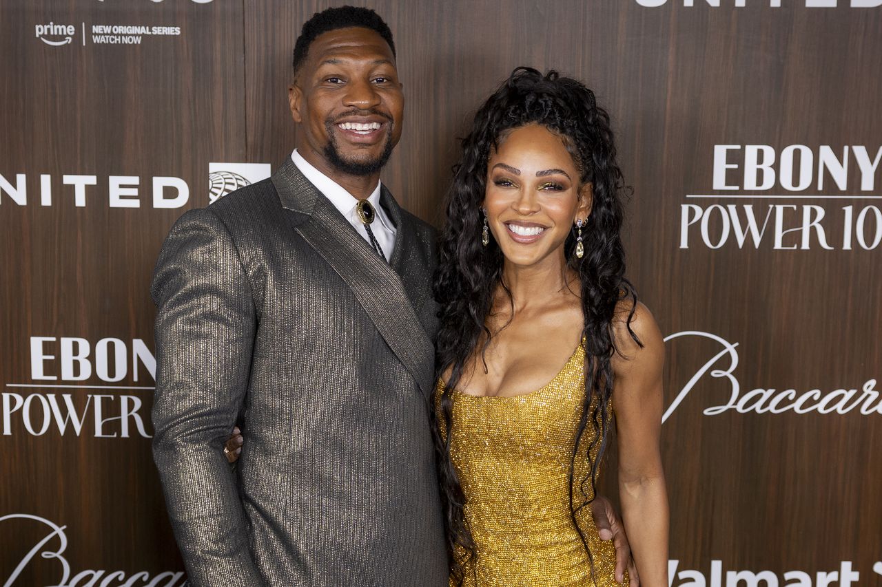 Jonathan Majors and Meagan Good in November 2024Credit: Emma McIntyre/WireImage