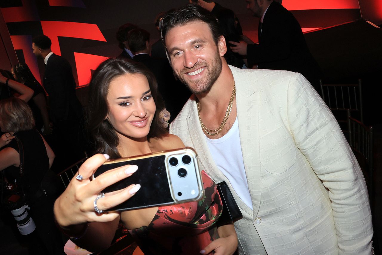 Kristin and Kyle Juszczyk attend the TIME100 Sports Gala at Pier 60 in New York City on July 16, 2026Credit: Jemal Countess/Getty
