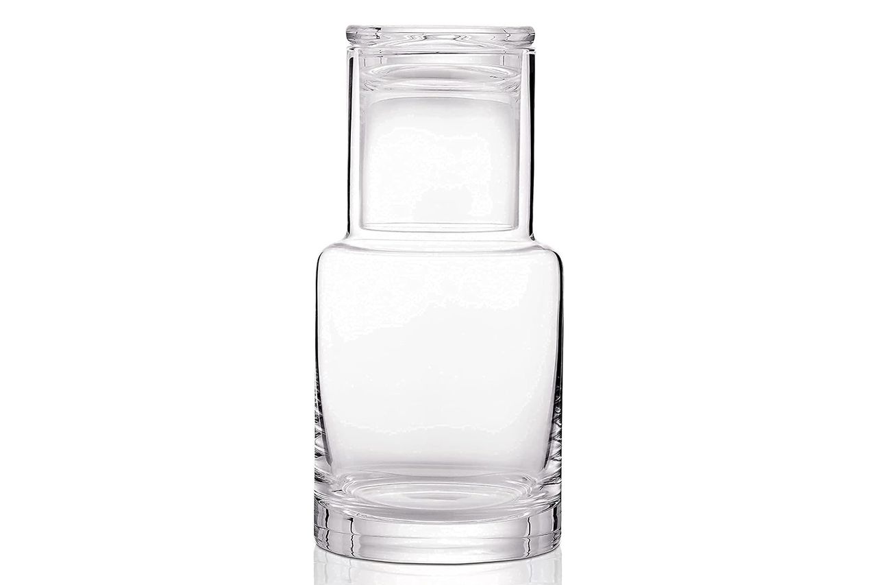 Lancici Bedside Carafe and Glass Set Credit: Amazon