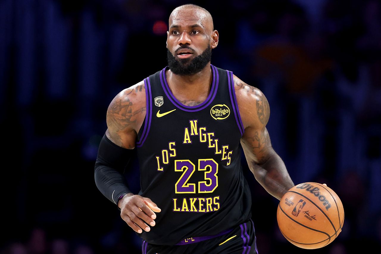 Lebron James during a game at Crypto.com Arena on May 11, 2026, in Los Angeles, CaliforniaCredit: Luke Hales/Getty