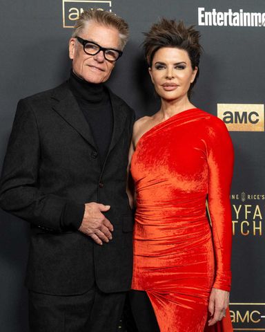 Actors Harry Hamlin (L) and Lisa Rinna attend the Los Angeles Premiere of AMC’s “Anne Rice’s Mayfair Witches” Season 2 at The Masonic Lodge at Hollywood Forever on December 05, 2024, in Los Angeles, California.Credit: Amanda Edwards/Getty