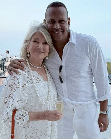 Martha Stewart and Alex Rodriguez at Michael Rubin's Fourth of July White PartyCredit: Martha Stewart/Instagram