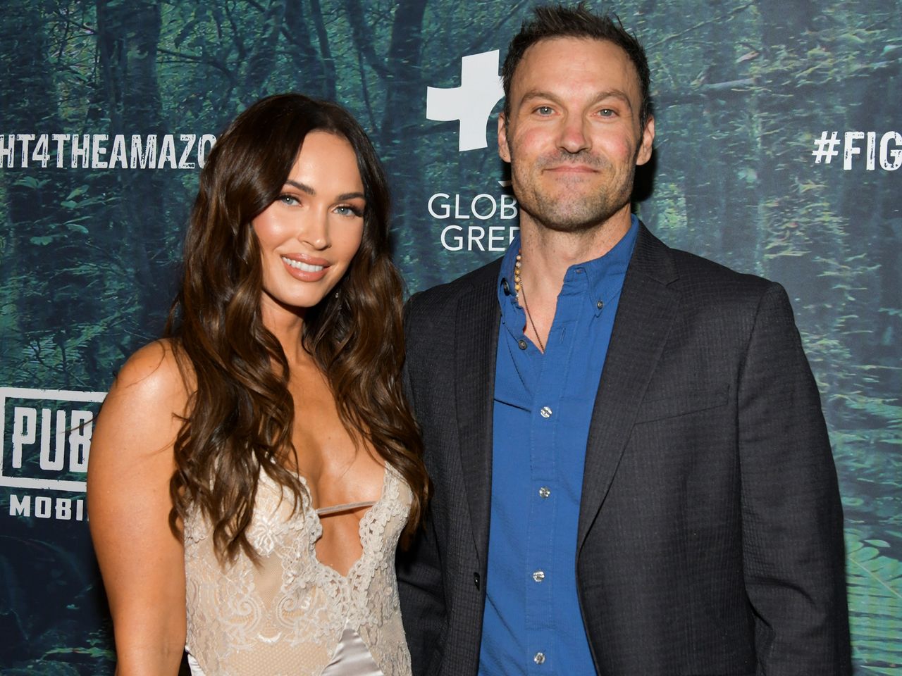 Megan Fox and Brian Austin Green at the PUBG Mobile's #FIGHT4THEAMAZON Event on December 09, 2019 in Los Angeles, California. Megan Fox and Brian Austin Green in 2019Credit: Rodin Eckenroth/Getty