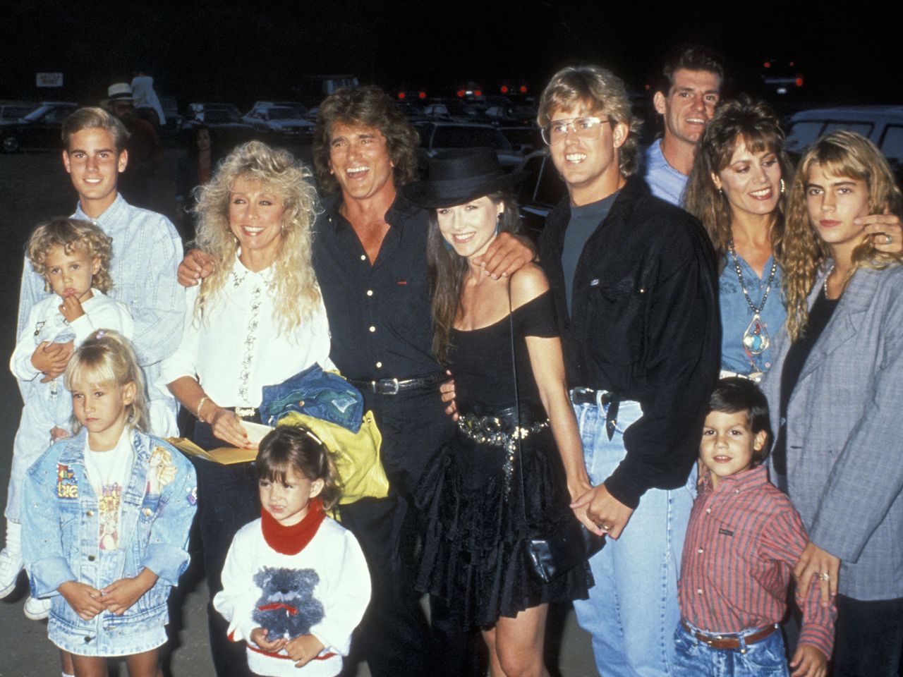 Michael Landon and his family attend Third Annual Moonlight Roundup Benefiting Free Arts for Abused Children on July 29, 1989 in Malibu, California.Credit: Ron Galella, Ltd./Ron Galella Collection/Getty