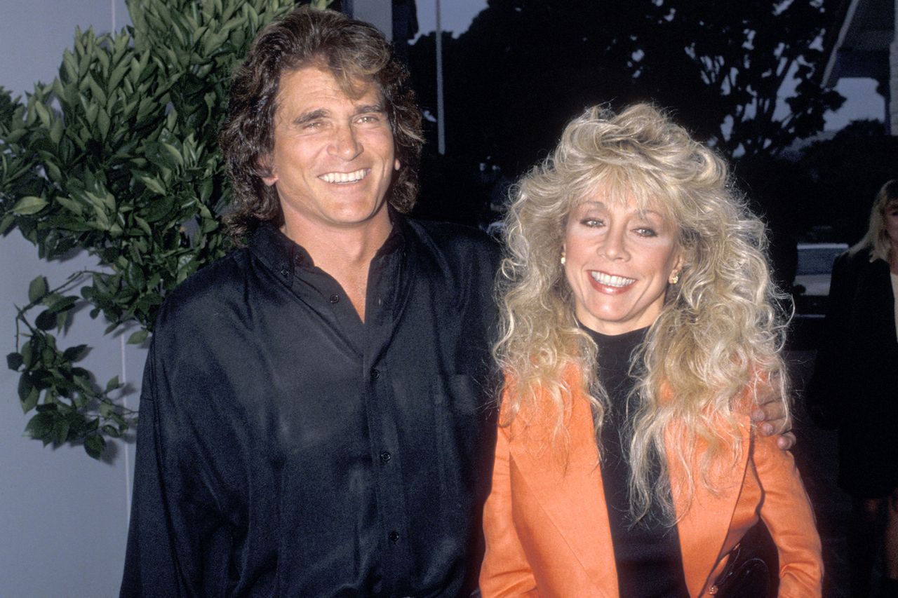 Michael Landon and Cindy Landon attend the La Scala Restaurant Grand Opening Celebration on June 2, 1989 in Malibu California.Credit: Ron Galella Collection via Getty