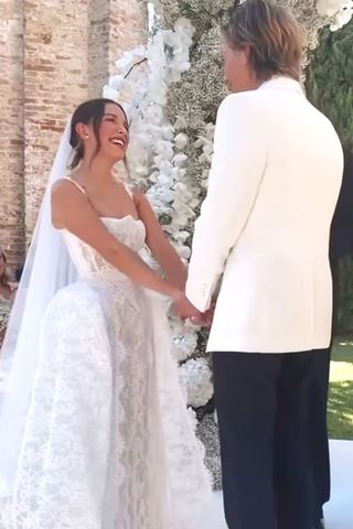 Millie Bobby Brown and Jake Bongiovi on their wedding day. Millie Bobby Brown and Jake Bongiovi on their wedding dayCredit: Millie Bobby Brown/ Instagram