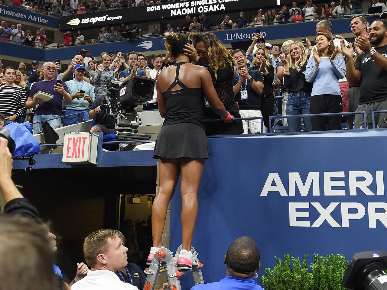 Tamaki Osaka and Naomi Osaka in 2018.Credit: Aflo Co. Ltd. / Alamy