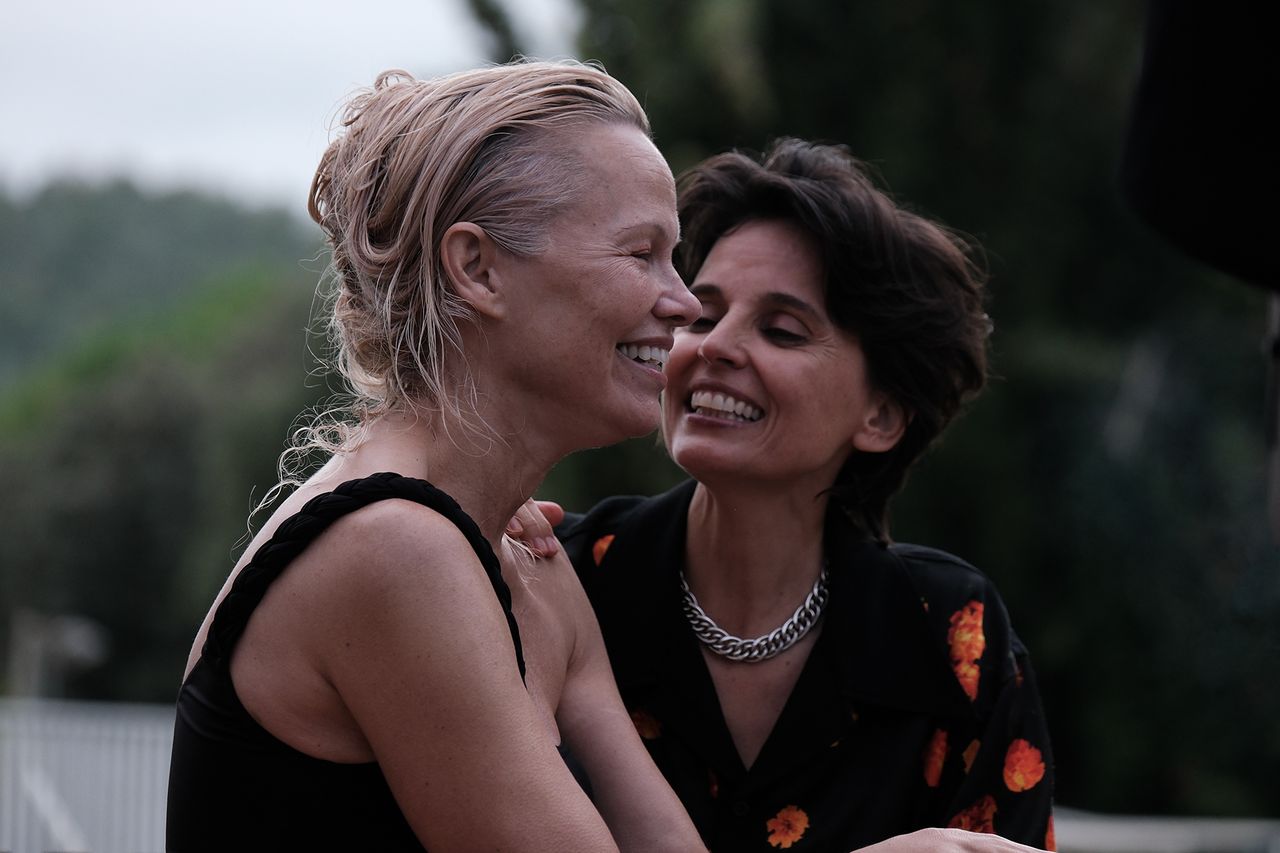 Pamela Anderson and Elena Anaya in ‘Rosebush Pruning’Credit: Mubi