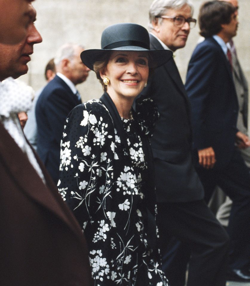 Nancy Reagan at St. Paul’s Cathedral in 1981.Credit: Bryn Colton/Getty