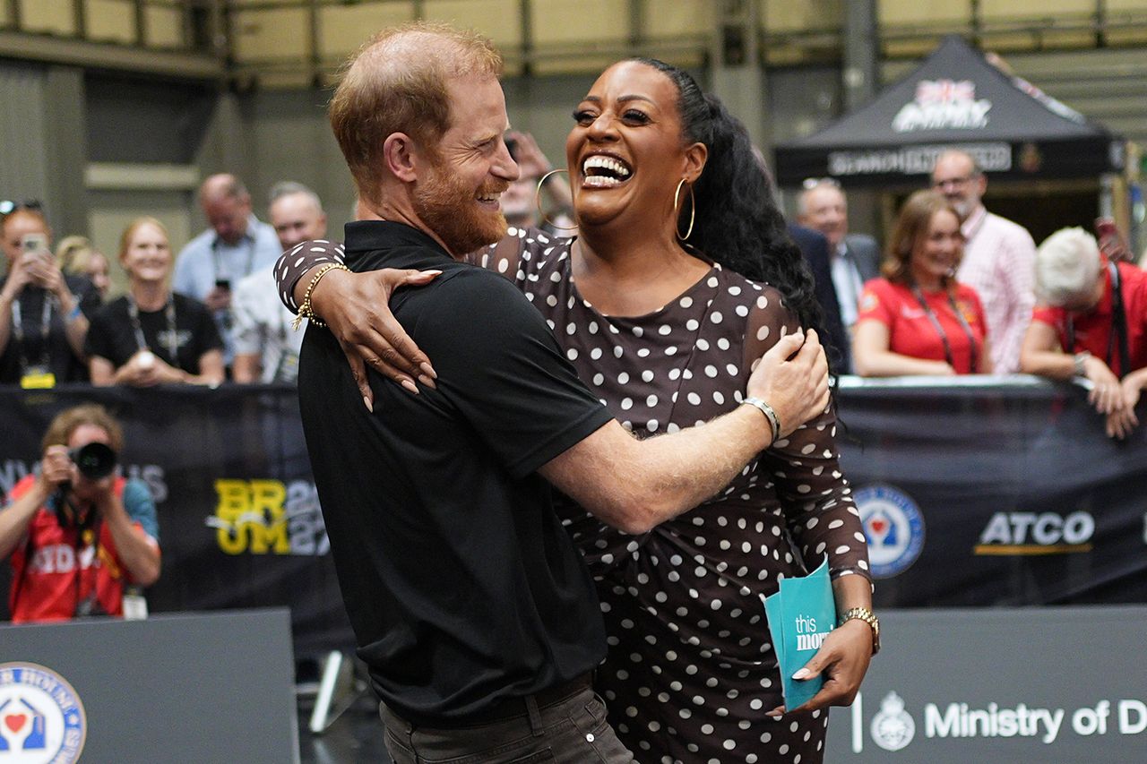 Prince Harry and Alison Hammond on July 10, 2026Credit: Aaron Chown - Pool/Getty