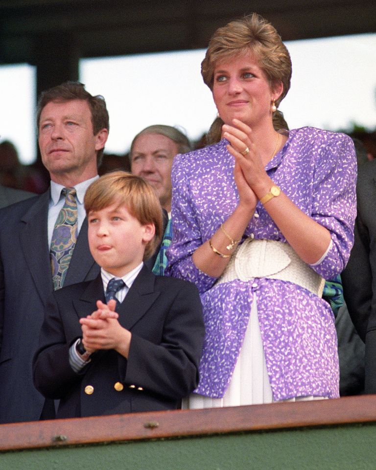 Prince William and Princess Diana at Wimbledon 1991Credit: Rebecca Naden/PA Images via Getty