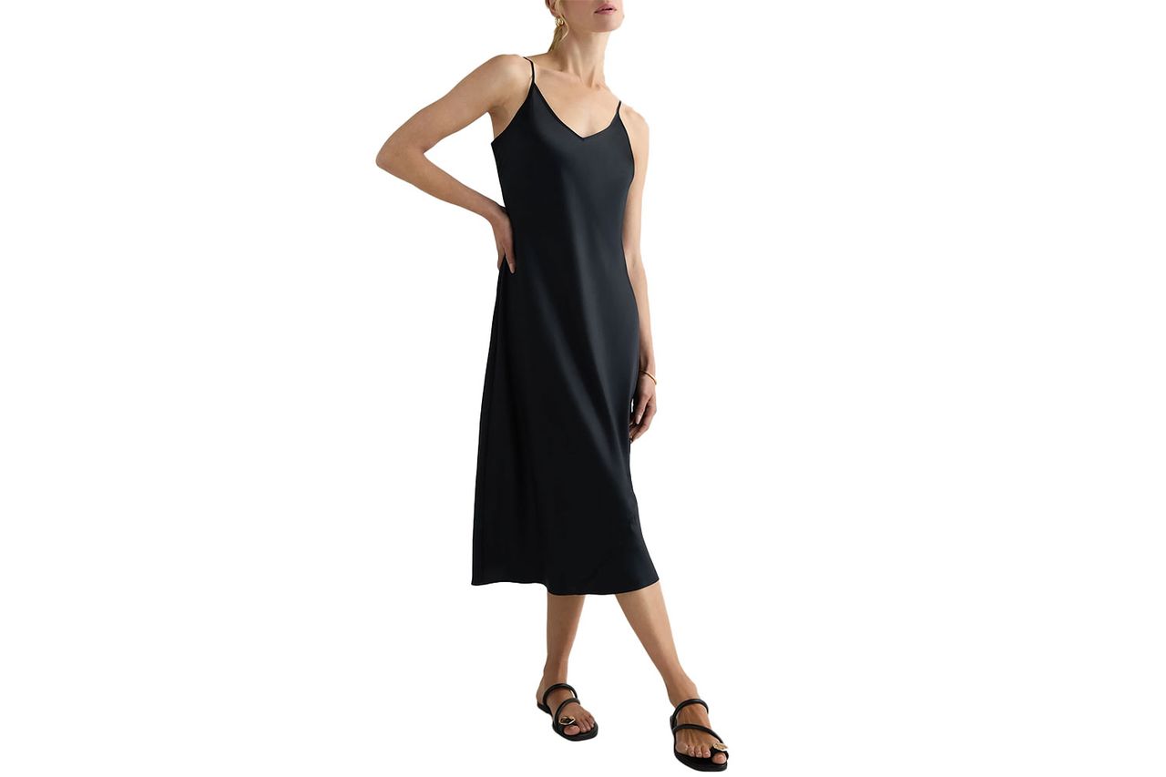 100% Washable Silk Slip Dress Credit: Quince