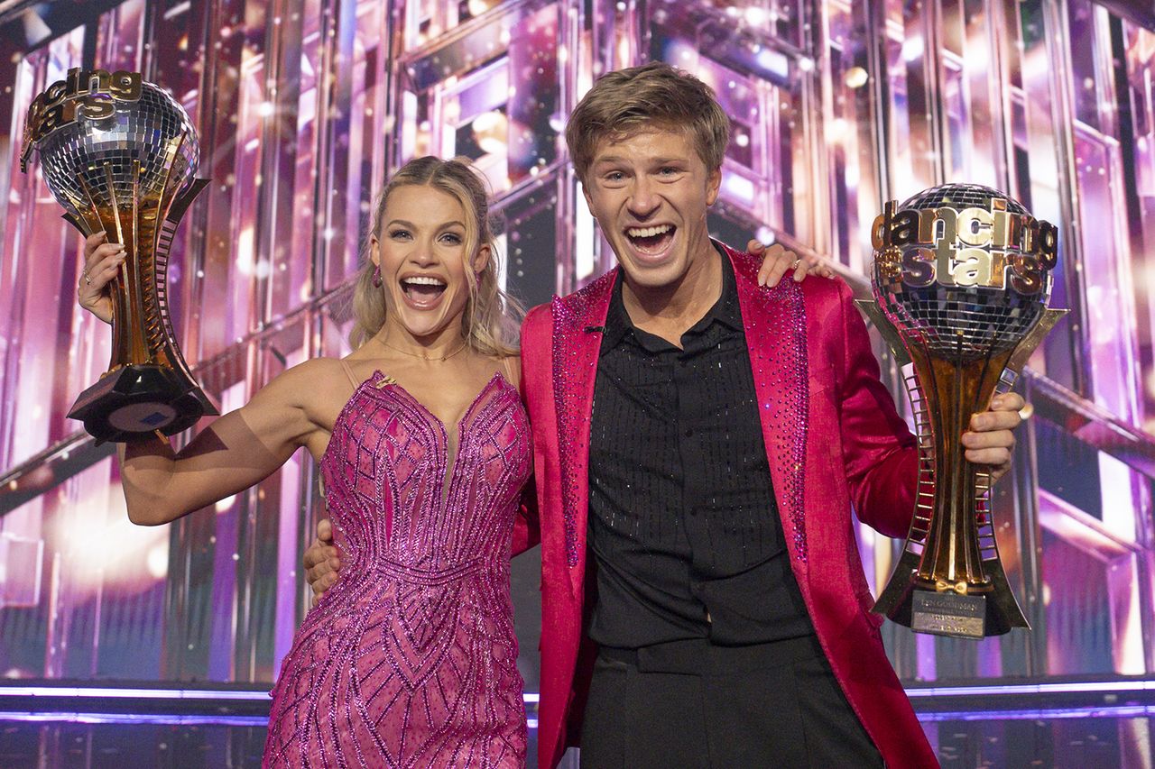 DANCING WITH THE STARS - Robert Irwin and pro Witney Carson after winning ‘Dancing with the Stars’Credit: Eric McCandless/Disney via Getty