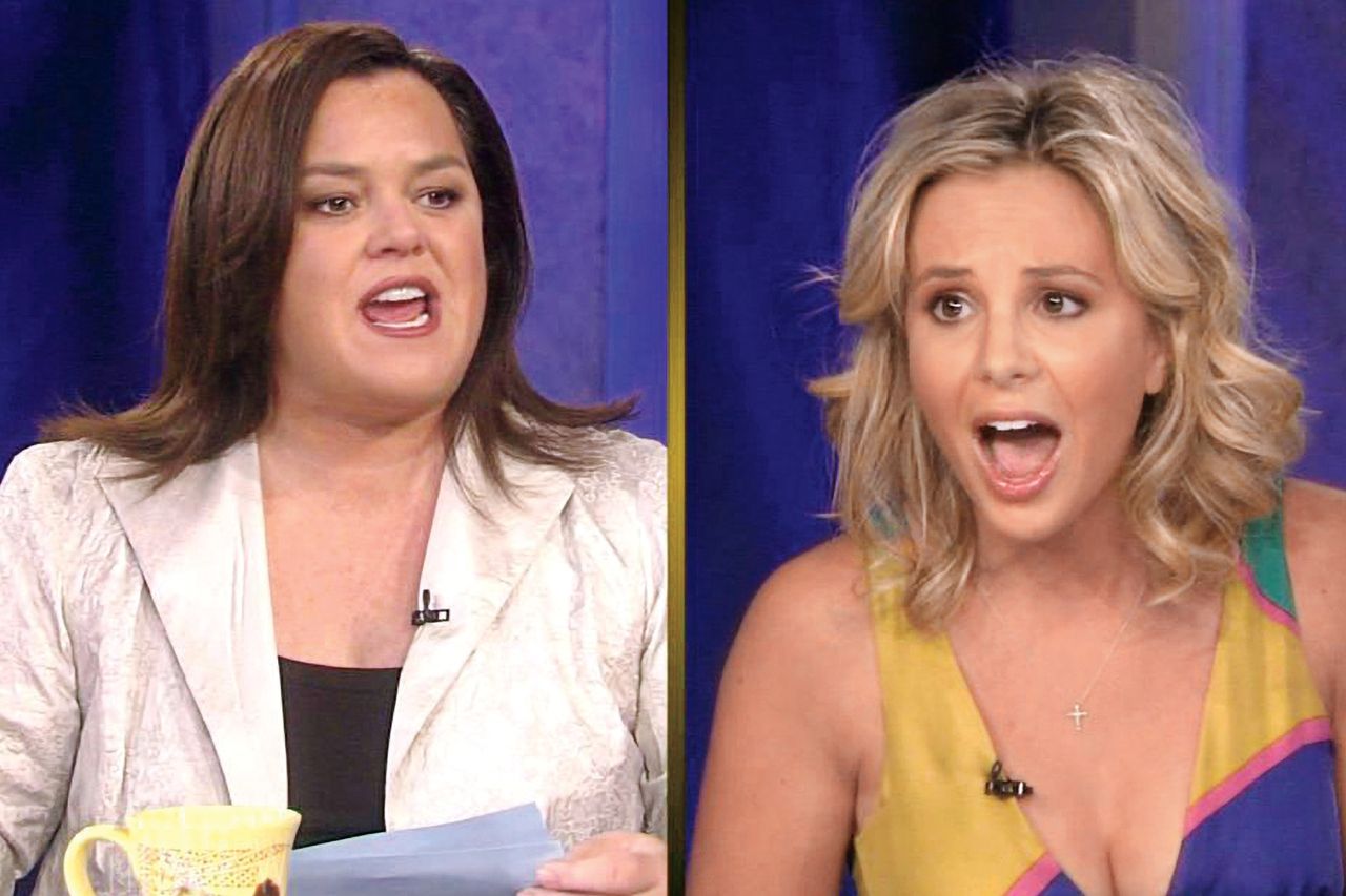 Rosie ODonnell and Elisabeth Hasselbeck during a discussion Rosie O’Donnell and Elisabeth HasselbeckCredit: ABC