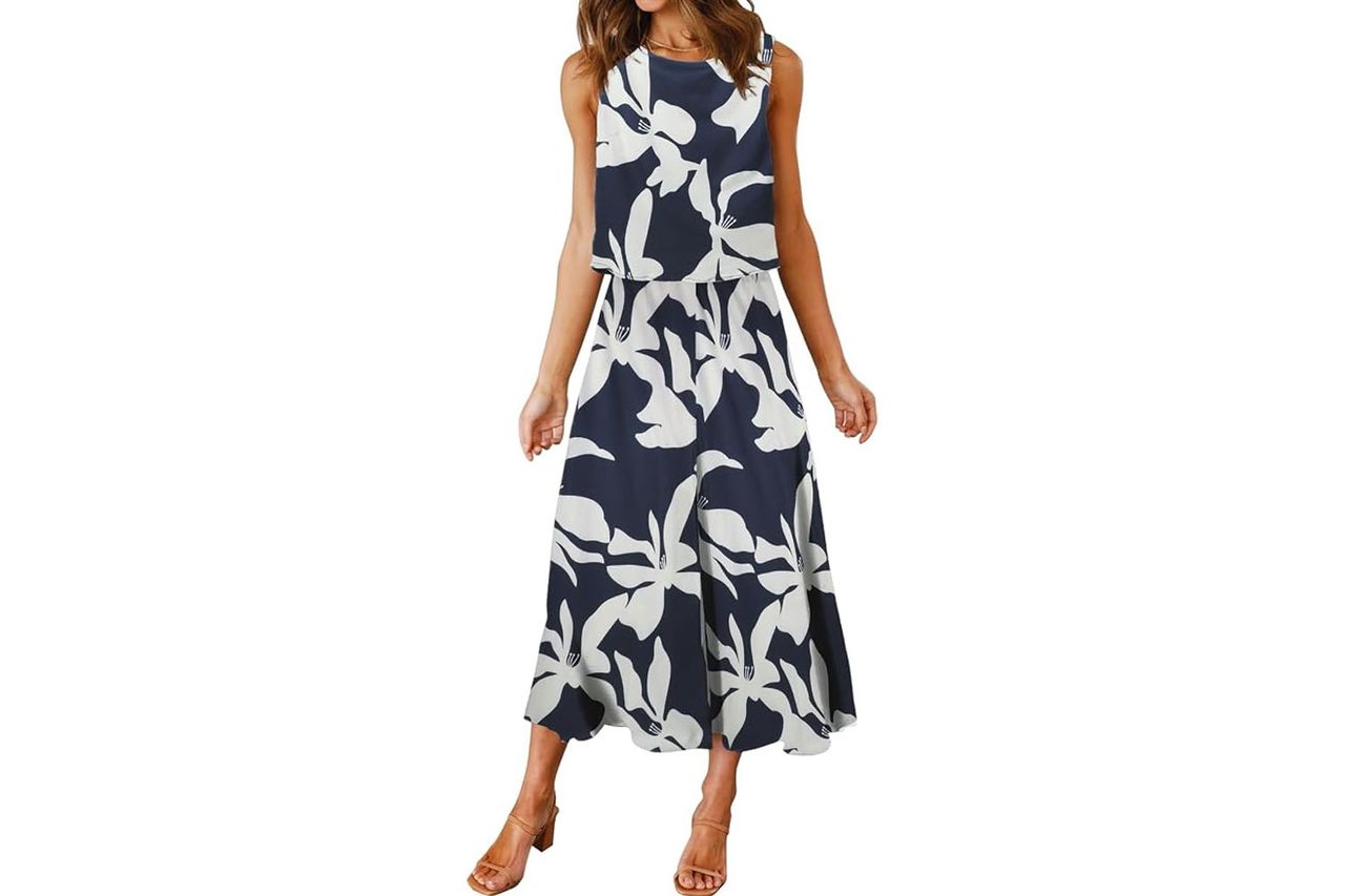 Roylamp Cropped Wide Leg Pants Set Credit: Amazon