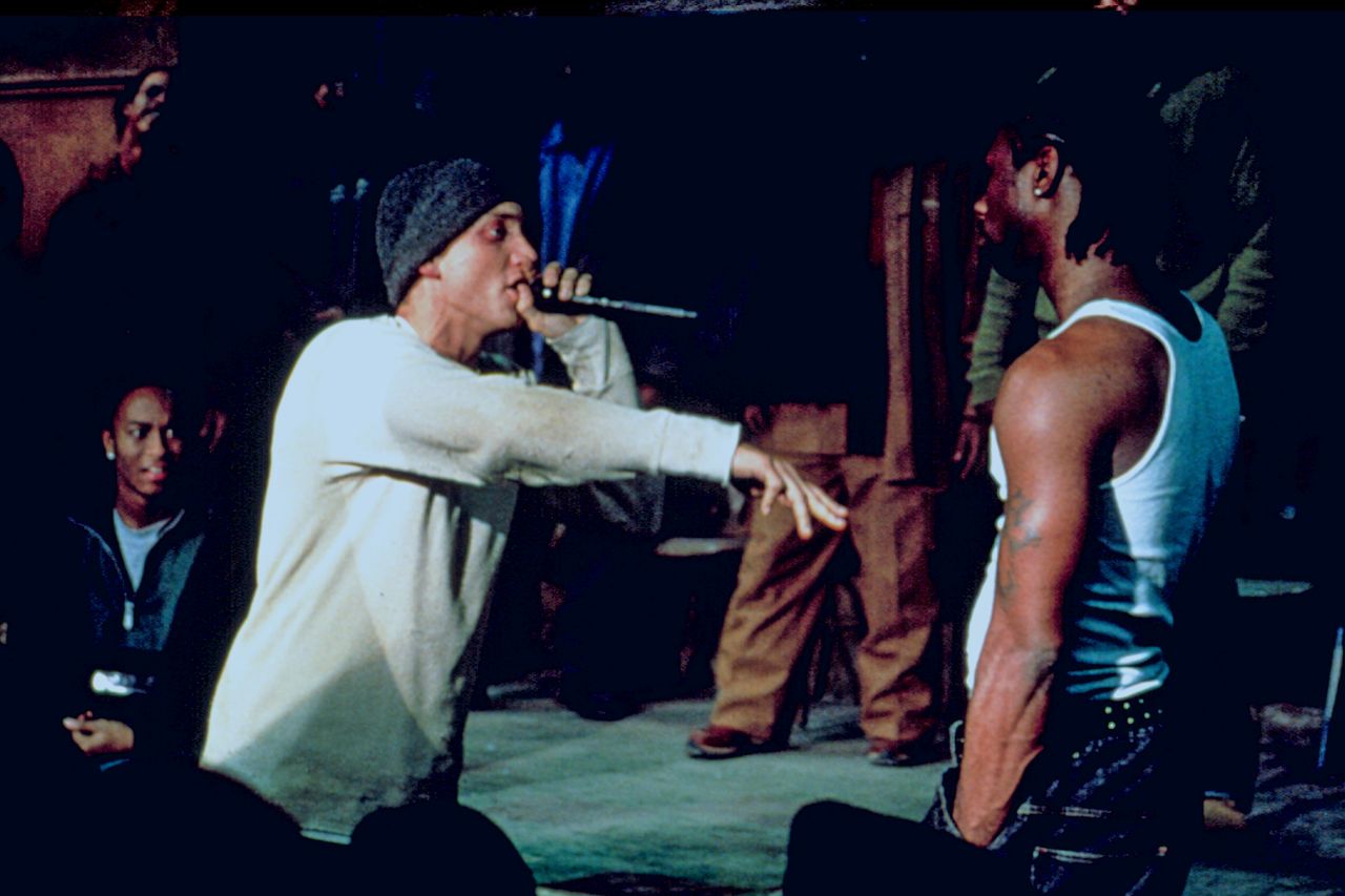 Eminem and Nashawn Breedlove in 2002's '8 Mile'Credit: Everett