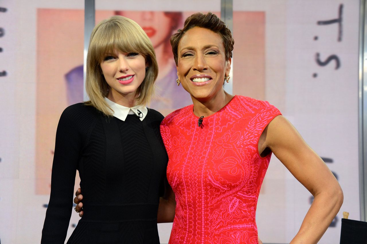 Taylor Swift is a guest on Taylor Swift and Robin Roberts on 'GMA' in 2014Credit: Ida Mae AStute/Walt Disney Television via Getty