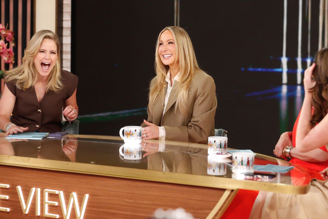 Sara Haines and Nikki Glaser on ‘The View’Credit: Lou Rocco/ABC via Getty