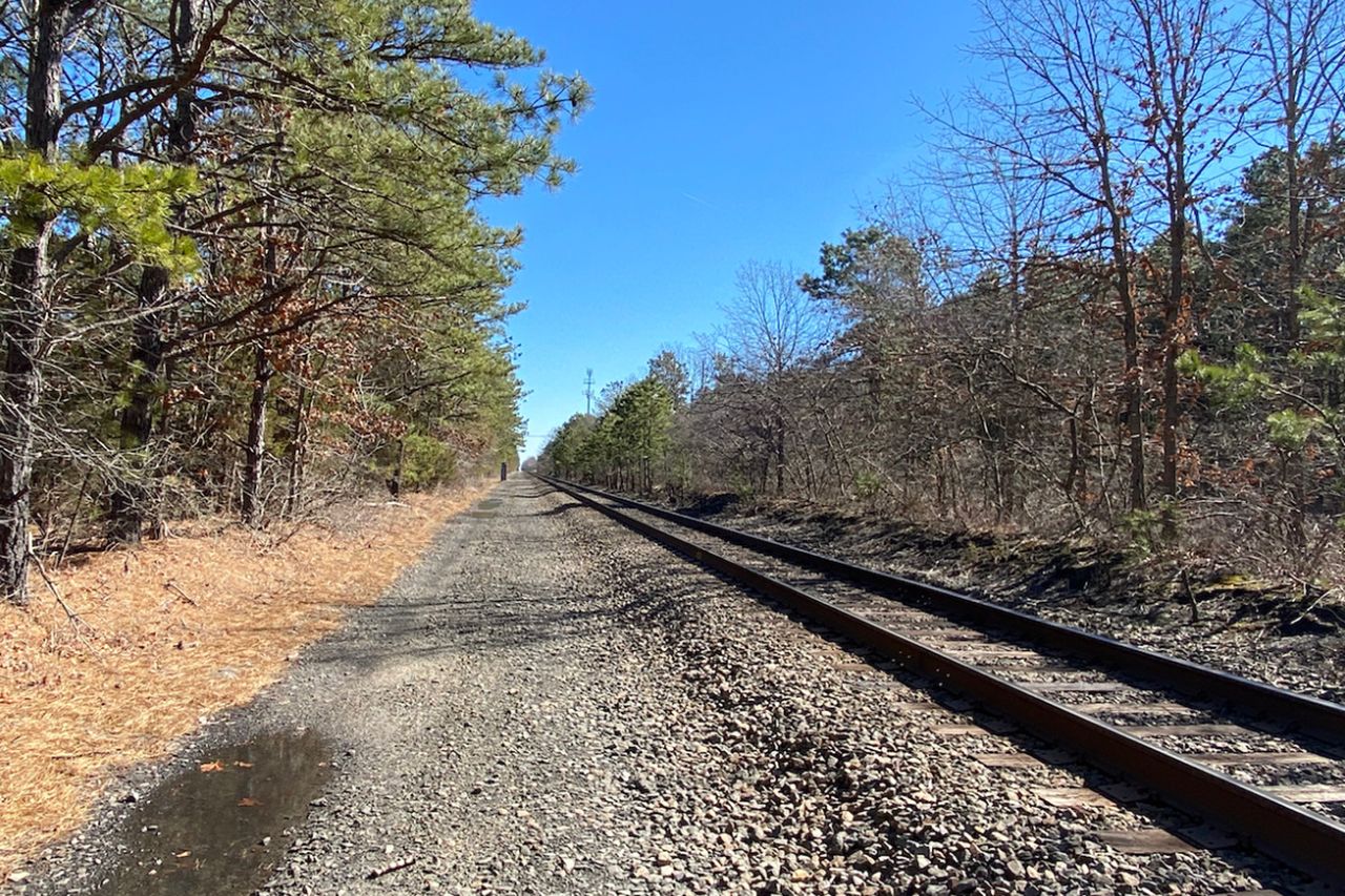 The location where Tiffany’s body was hit by an oncoming train.Credit: Netflix© 2022
