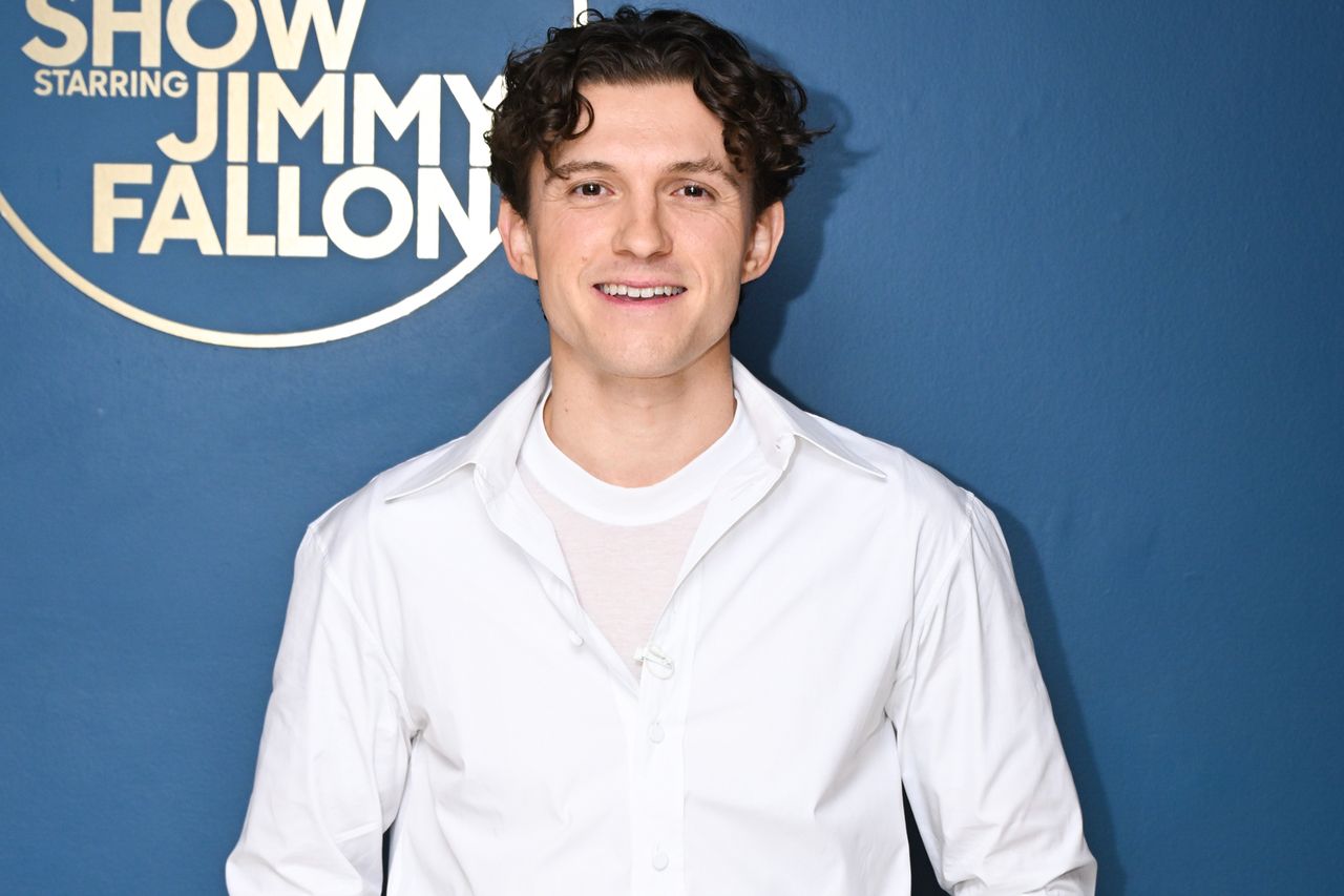 Actor Tom Holland poses backstage on Monday, July 13, 2026Credit: Todd Owyoung/NBC