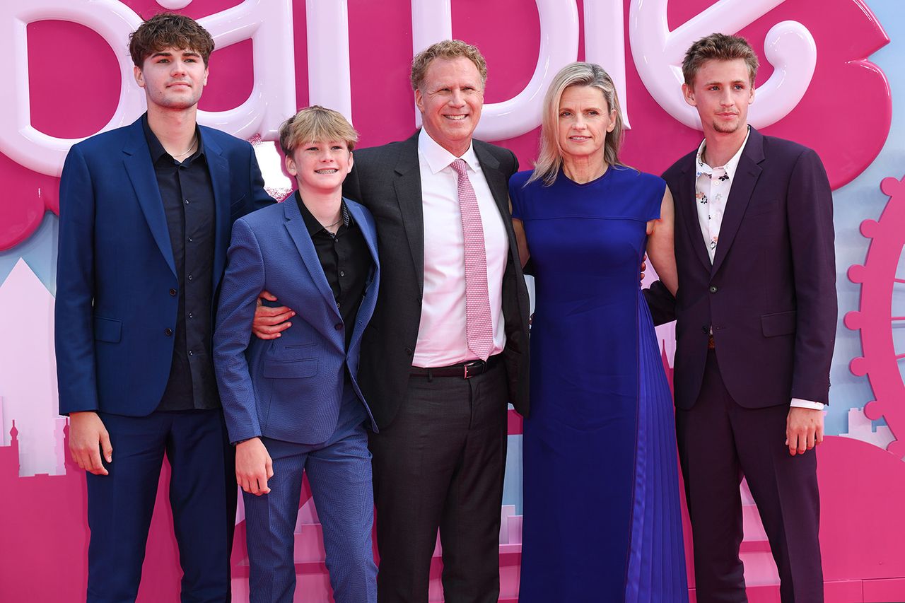 Mattias Paulin Ferrell, Axel Paulin Ferrell, Will Ferrell, Viveca Paulin and Magnus Paulin Ferrell attend the Will Ferrell and Viveca Paulin with their sons in 2023.Credit: Karwai Tang/WireImage