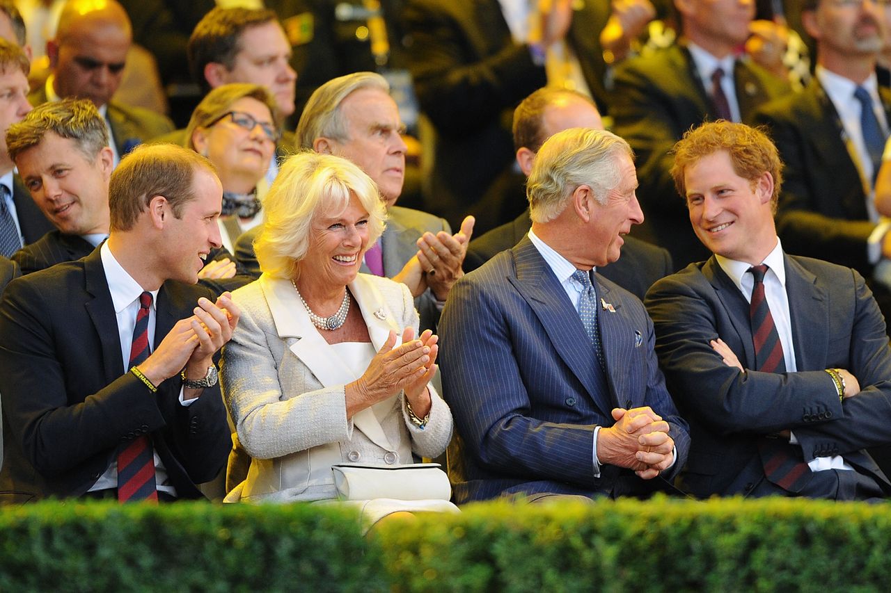 Prince William, Queen Camilla, King Charles and Prince Harry in 2014Credit: Dave J Hogan/Getty