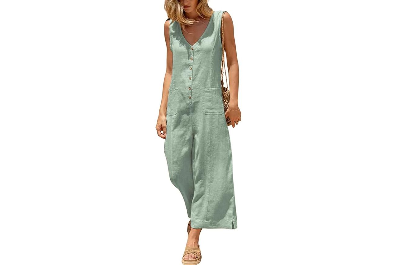 Yeokou Button Down Jumpsuit Credit: Amazon