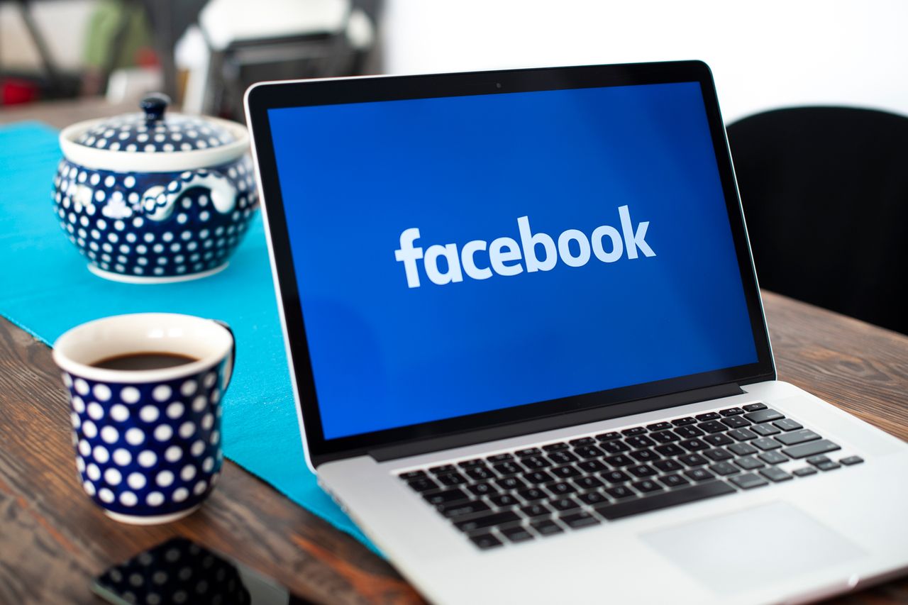 A laptop with a Facebook logo A laptop with a Facebook logo on the screenCredit: Jaap Arriens/NurPhoto via Getty